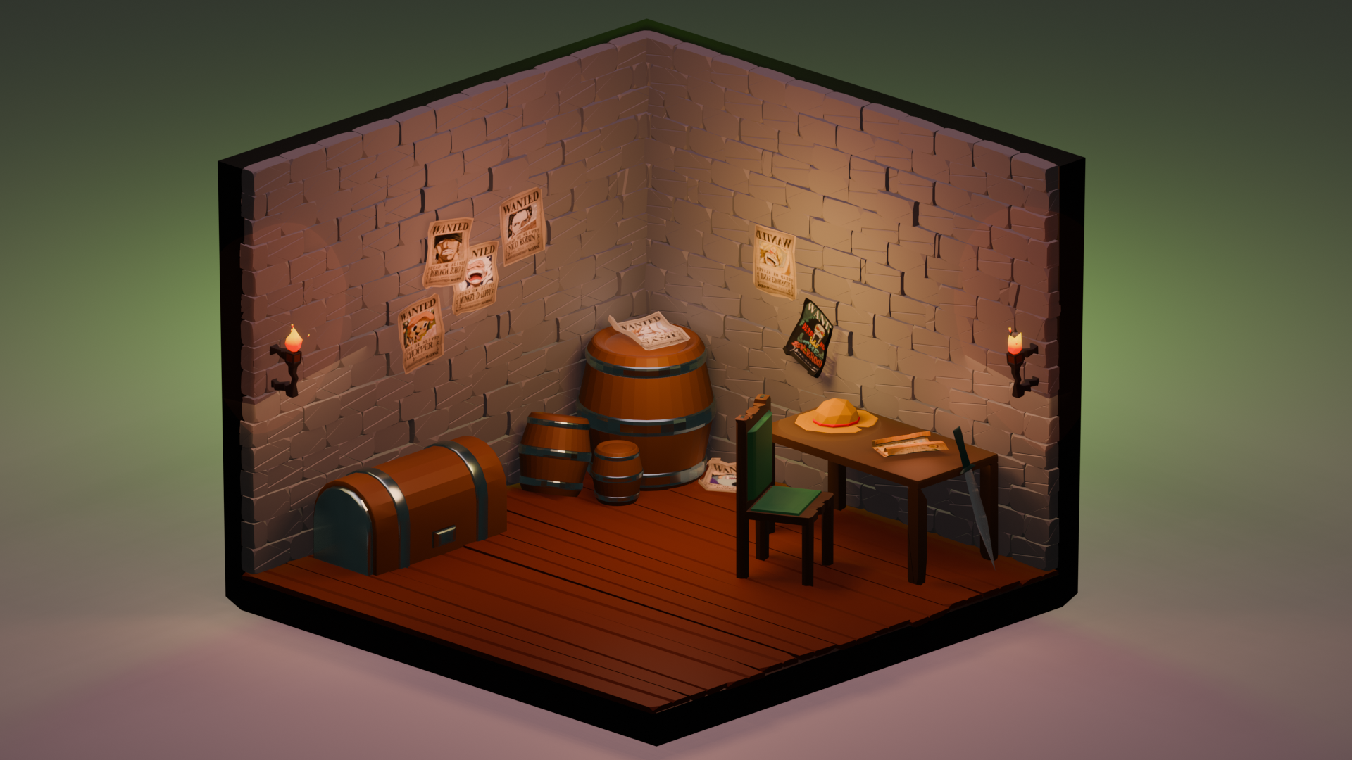 Strawhat's Basement - student project