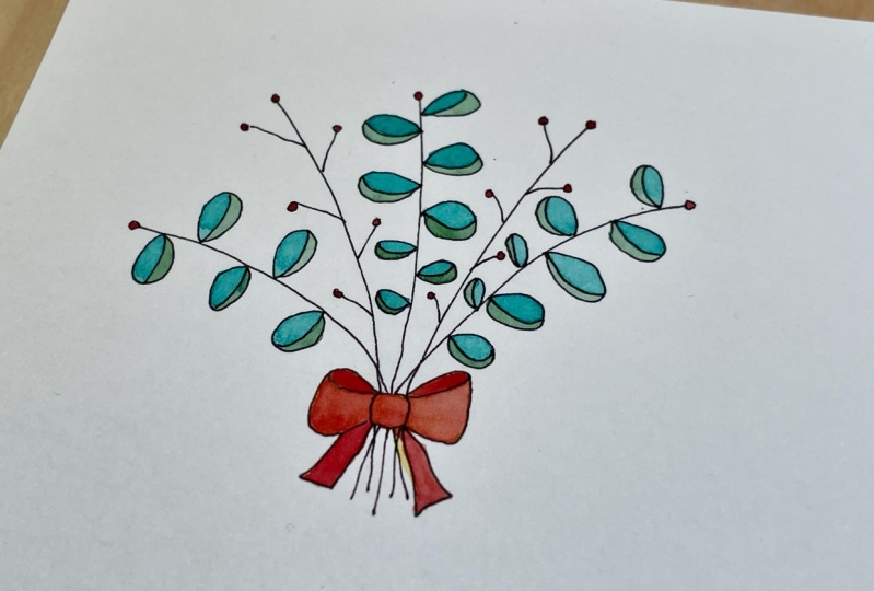 Watercolor holiday designs
