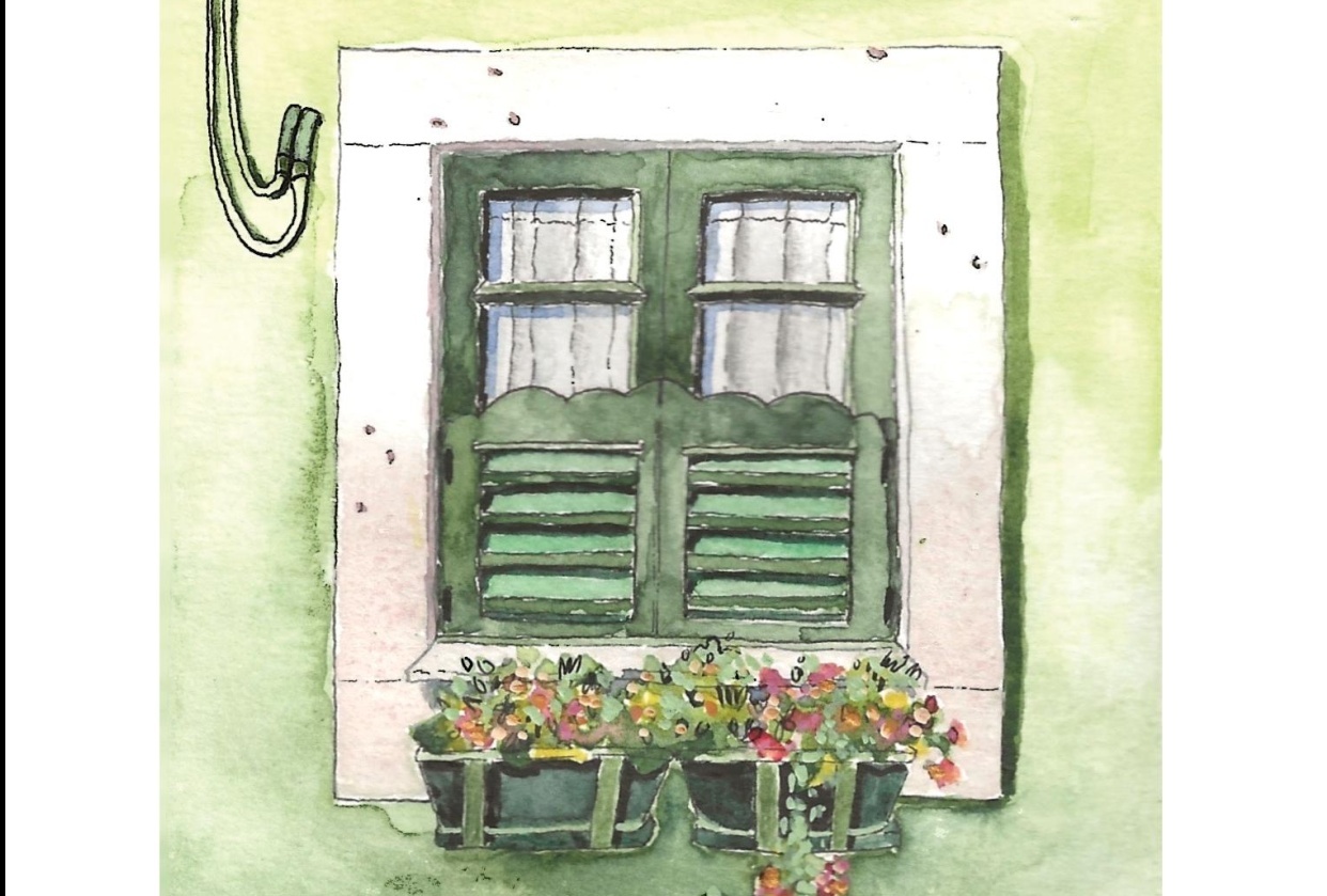 Window in Watercolor - student project