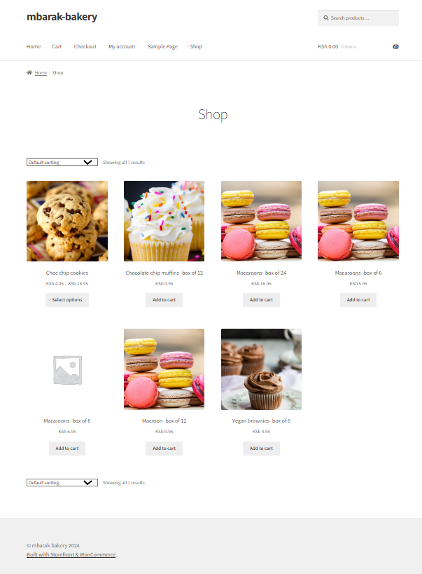 Mbarak Bakery - student project