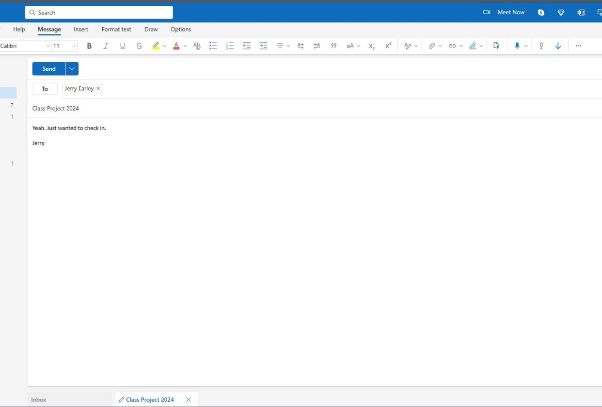 Class email. - student project