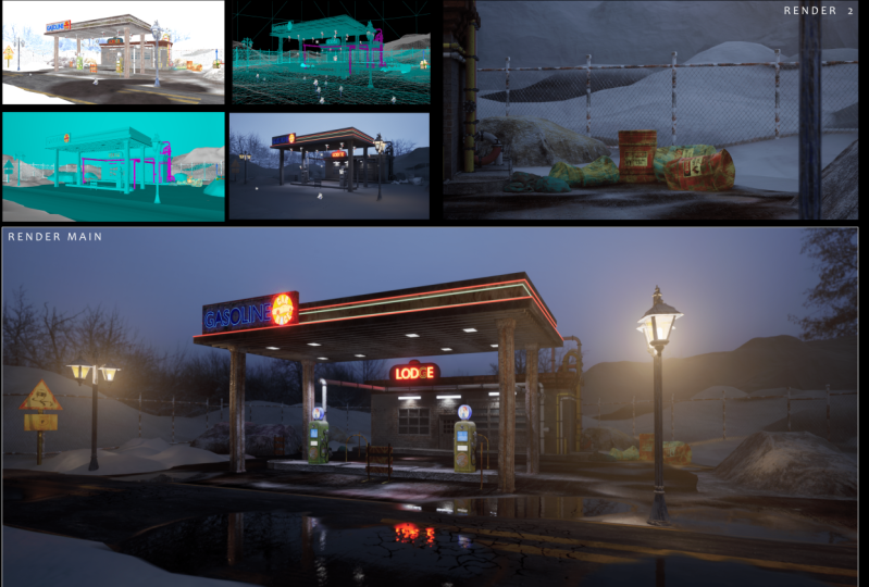 Gas station