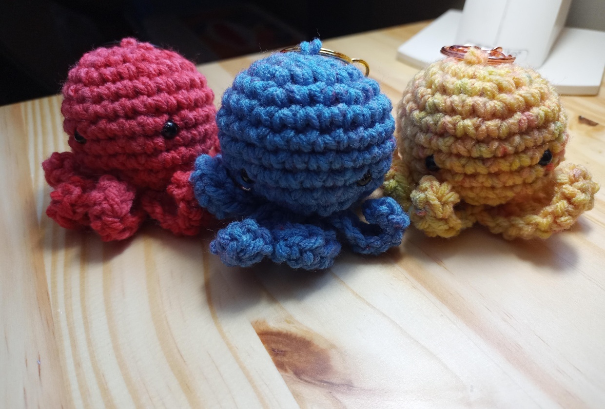 Octopus keychain - student project
