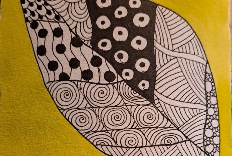 Zentangle Leaf