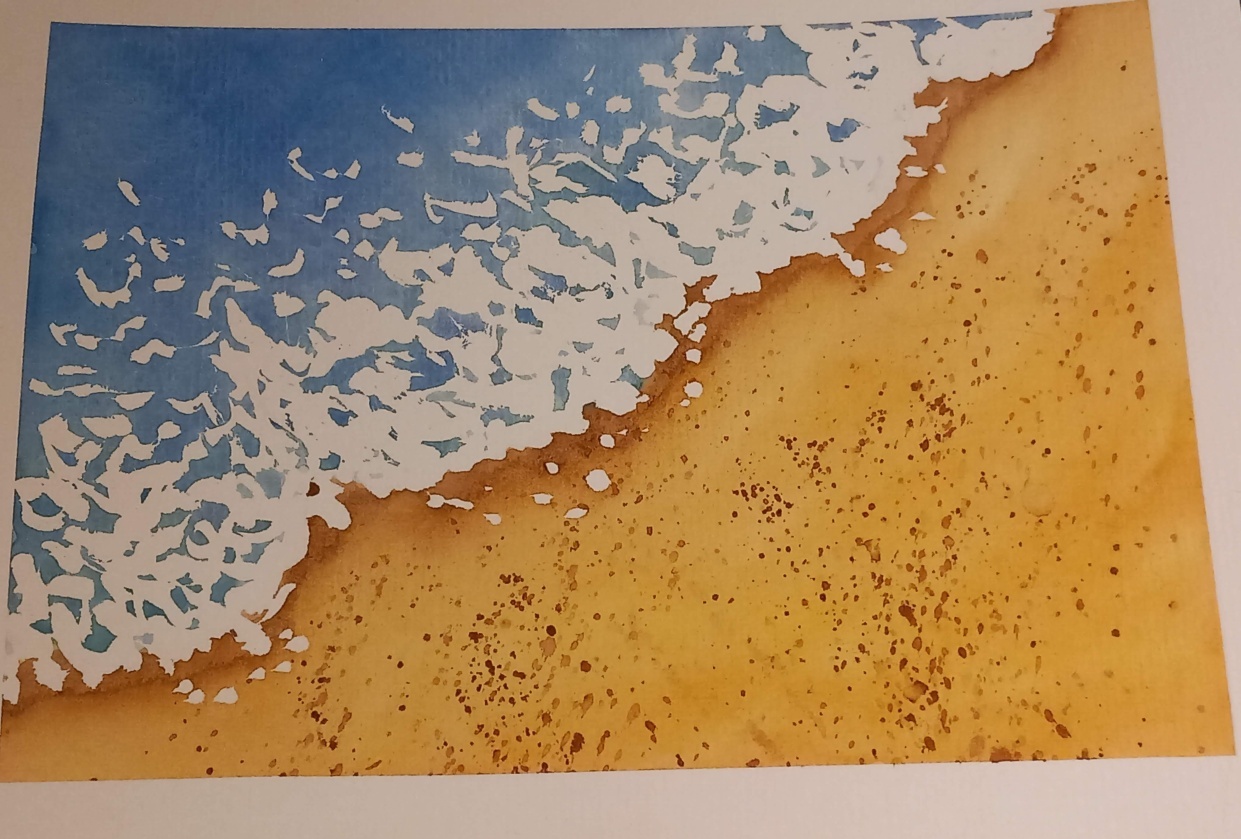 At the beach - student project