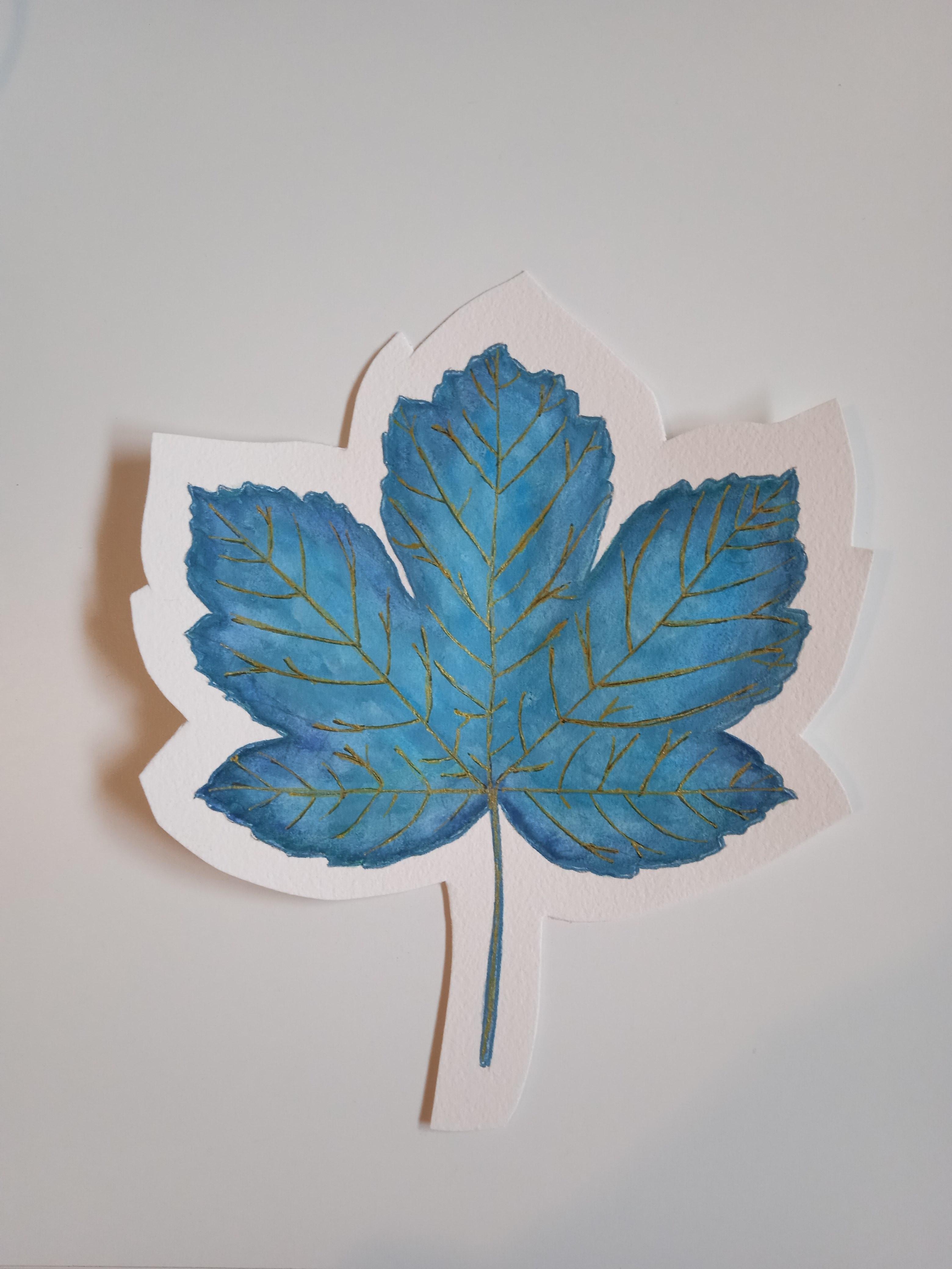 Blue leaf - student project