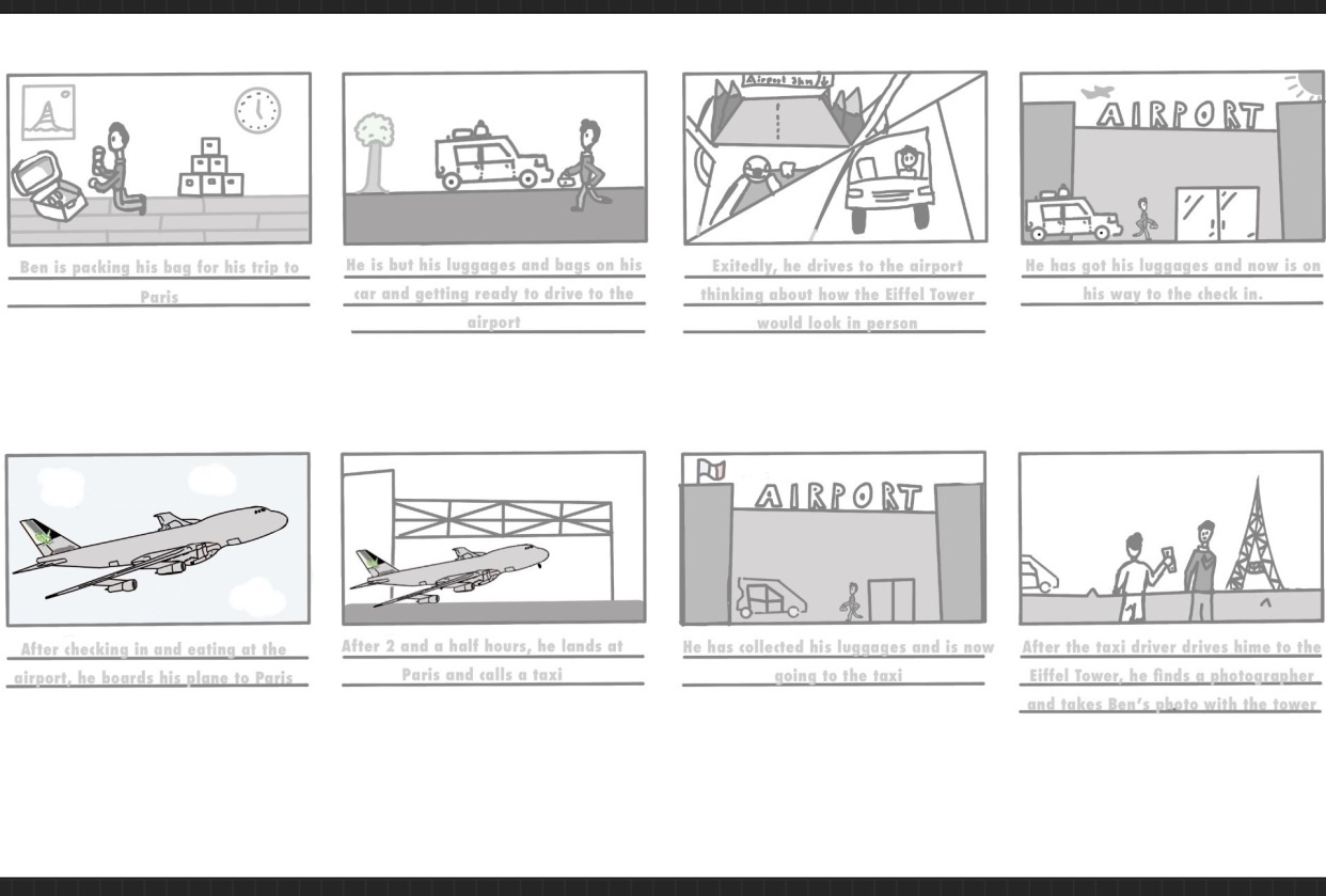 The trip to Paris - student project