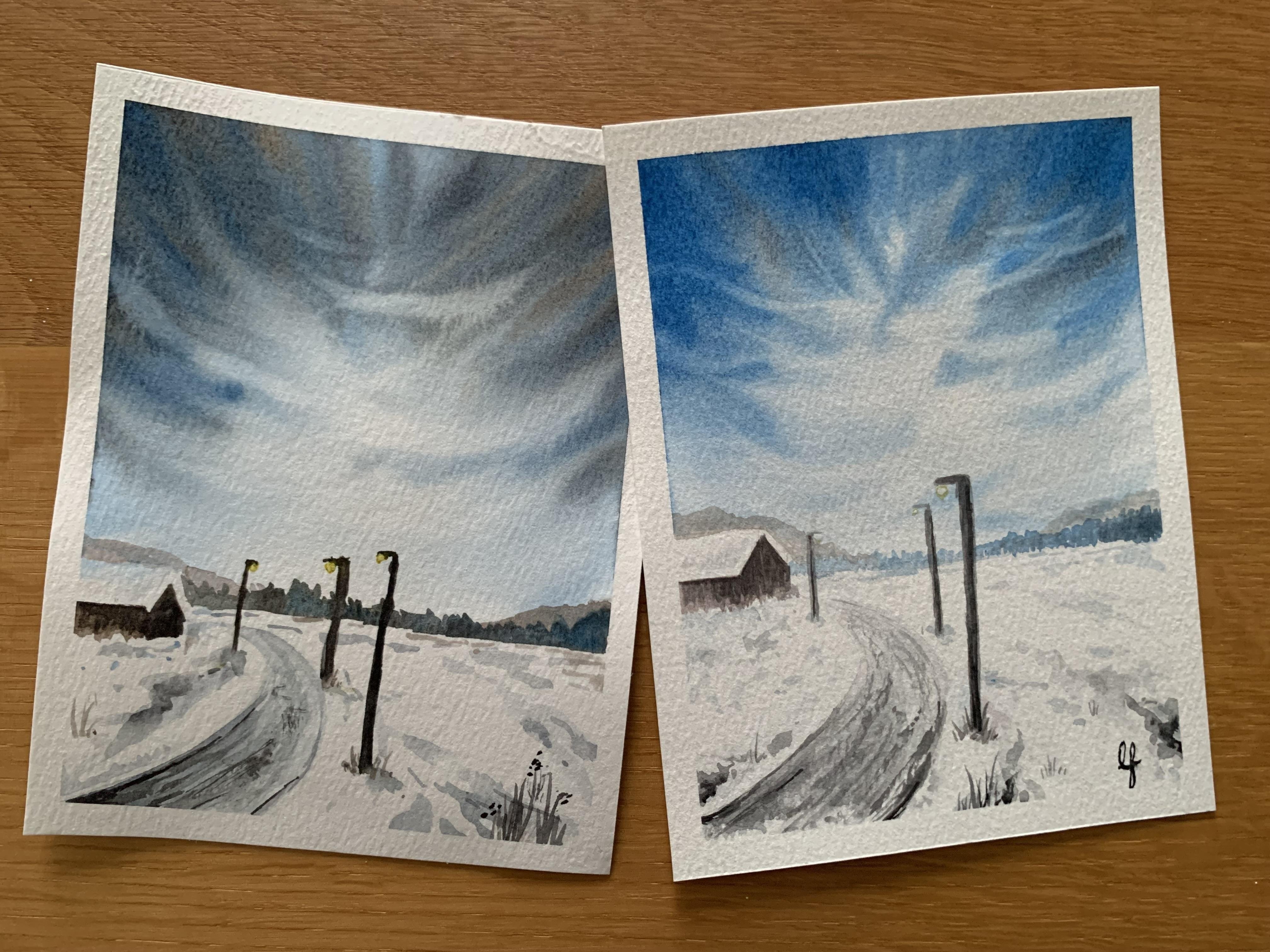 Winter landscape - student project