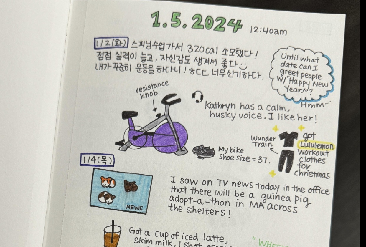 Daily visual journal - student project