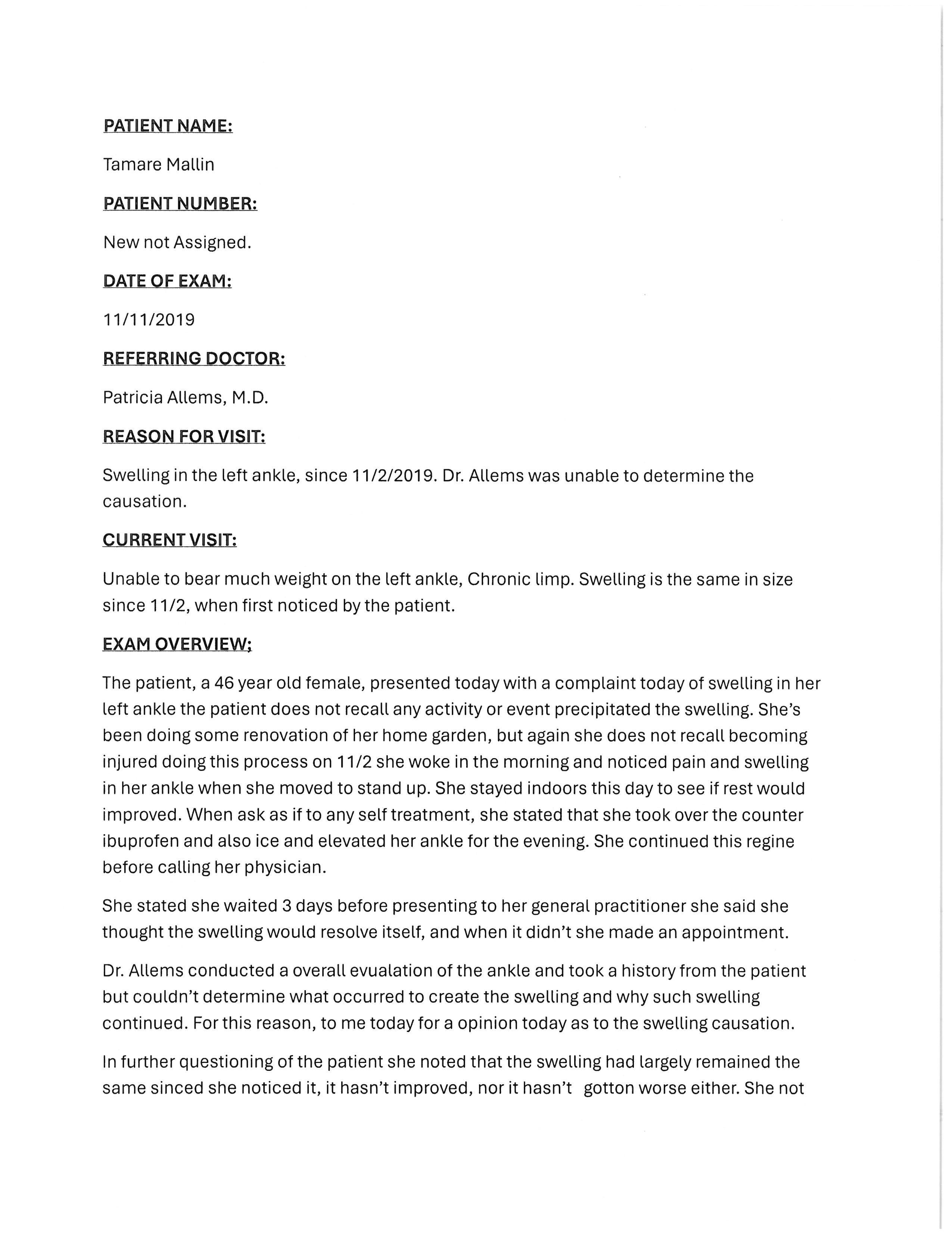 TAMARE MALLIN SHT 1 - student project