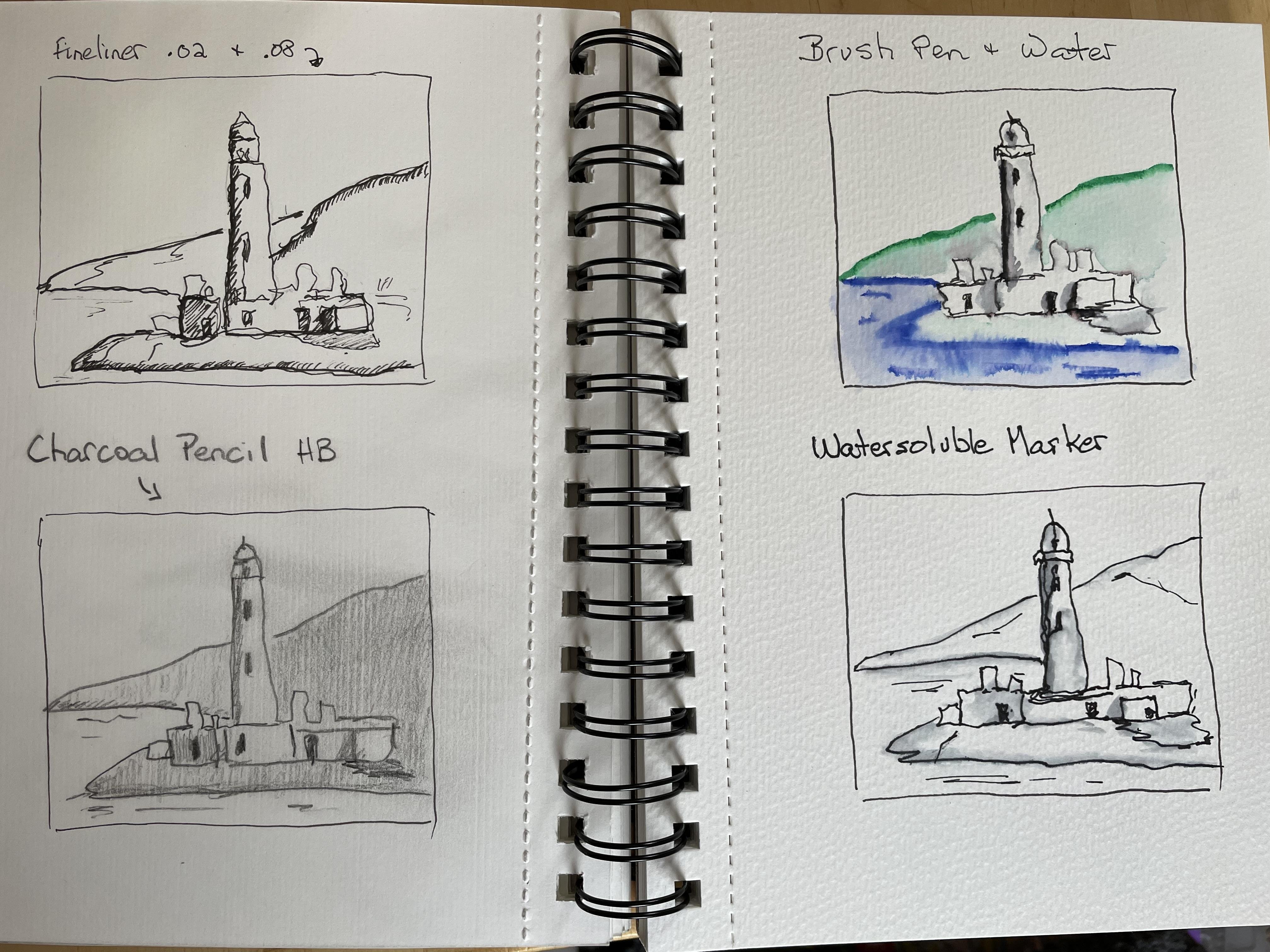 Pen and Ink Sketching - student project