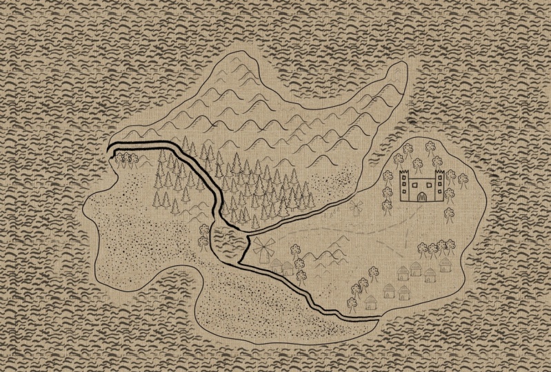 Procreate Brush Creation - Fantasy Island Map