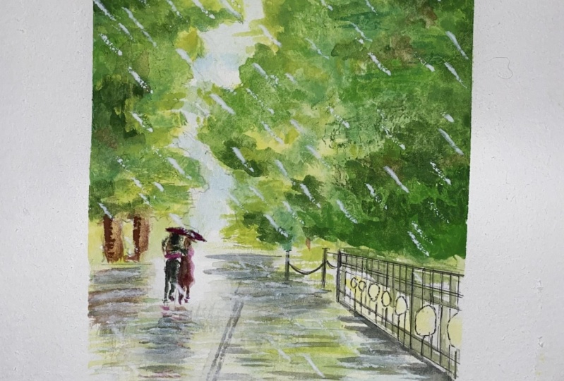 Rainy landscape
