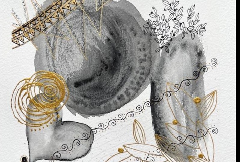 Graphite & Gold - Klimt's "Tragoedie"