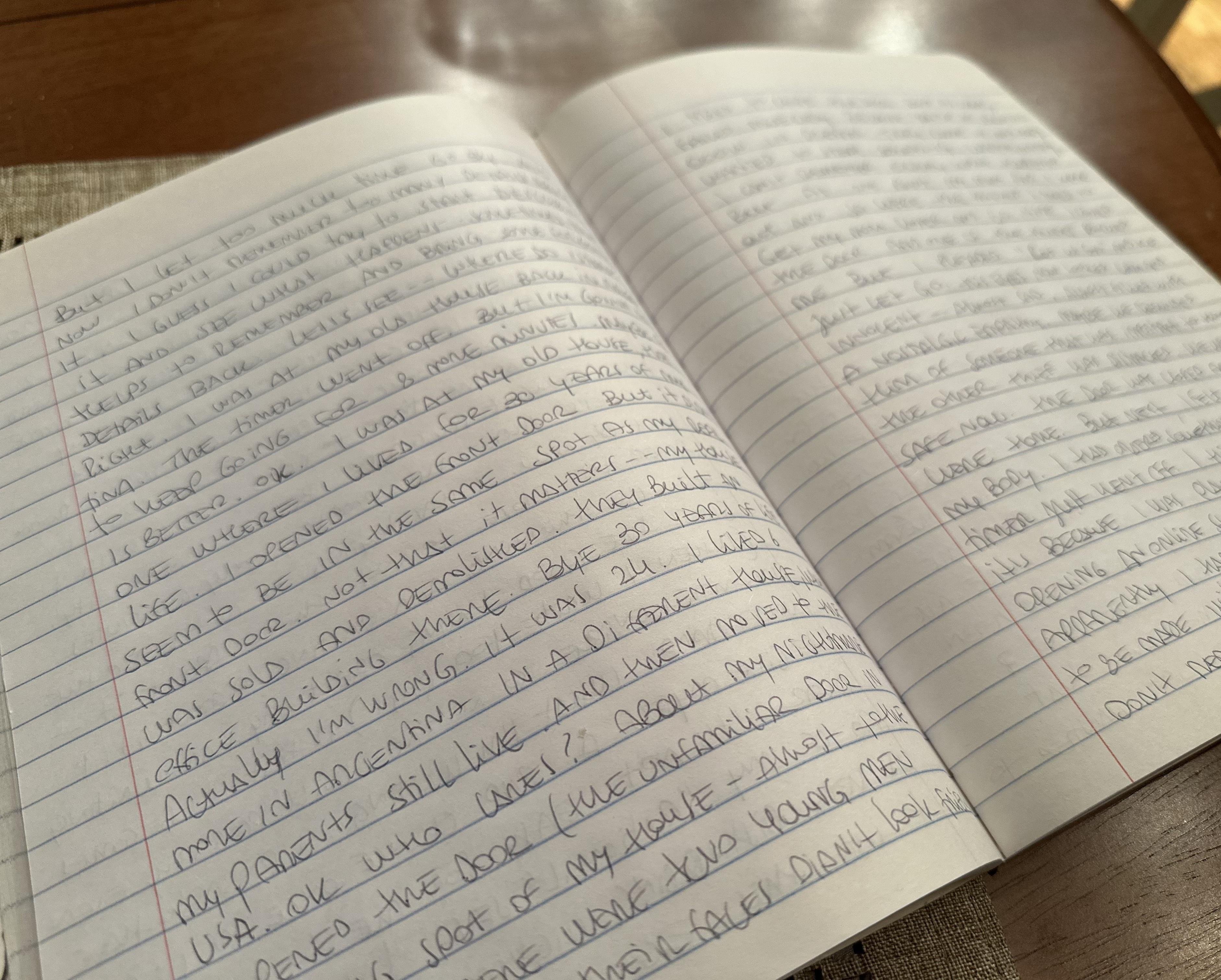 Freewriting at Night - student project