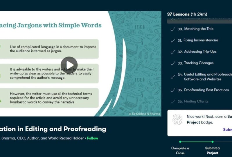 Certification in Editing and Proofreading