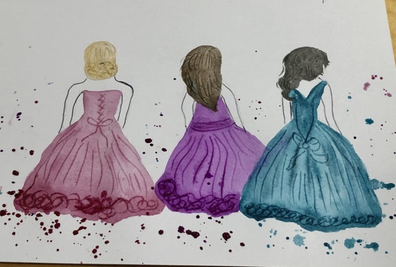 Expressive Watercolor Fashion Illustration