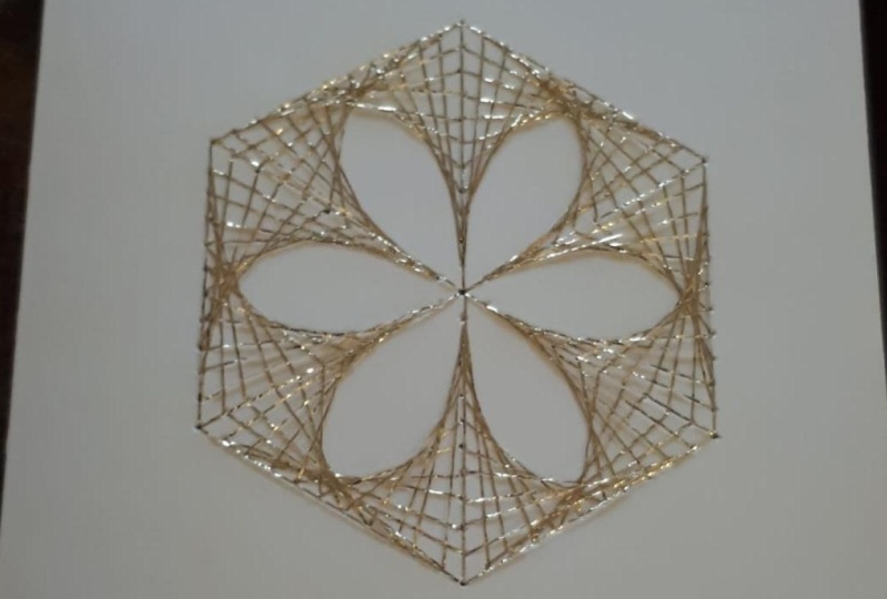 Parabolic stitched cards