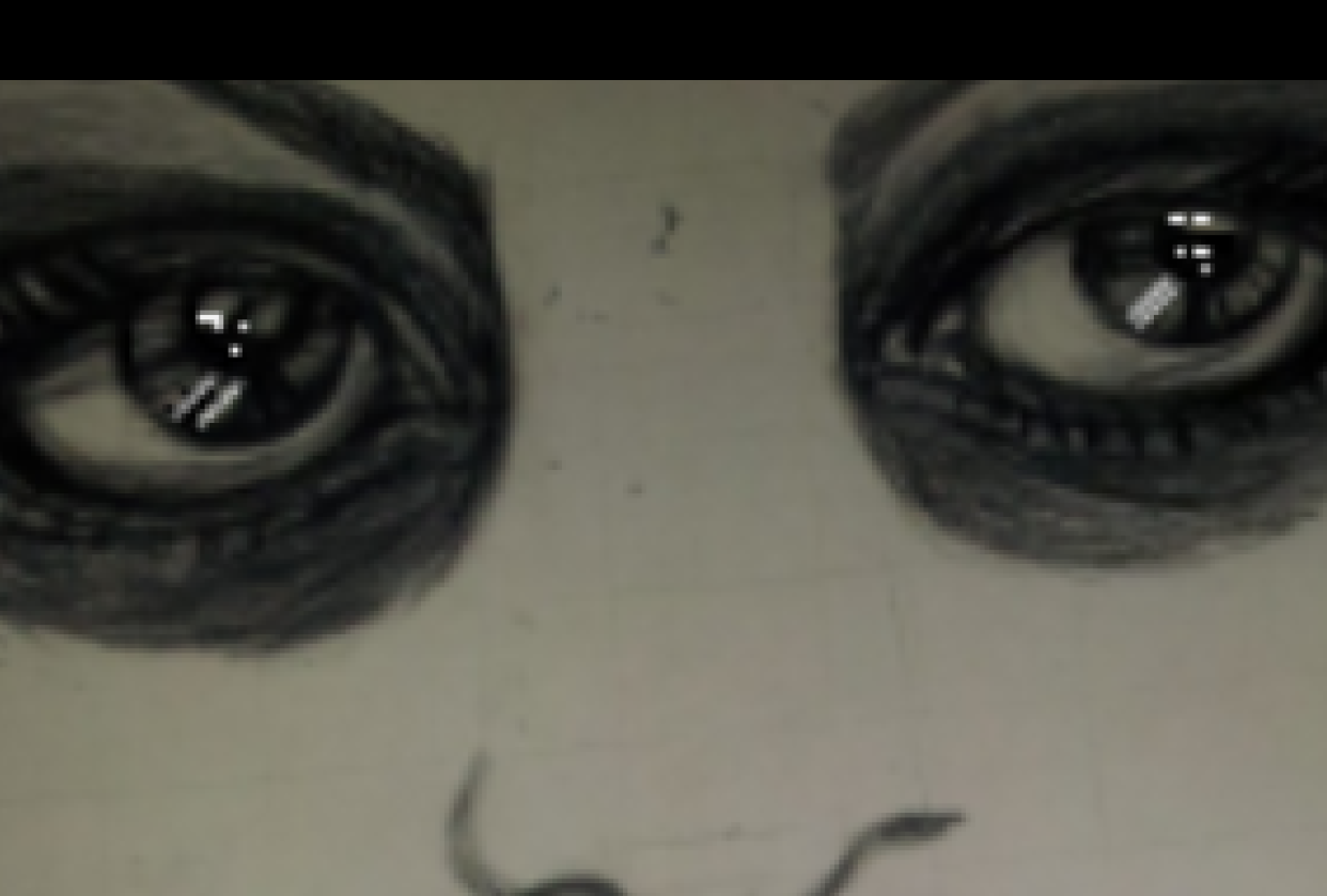 Capturing a worldview: class project, facial feature, eyes. - student project