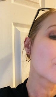 Hexagon earrings - student project
