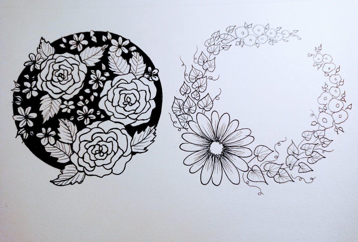 Doodle mandala - student project
