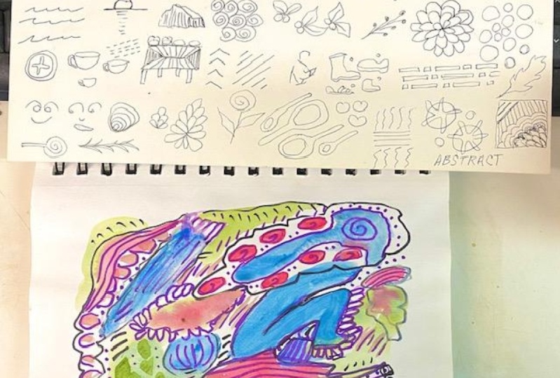 Abstract art for uptight artist