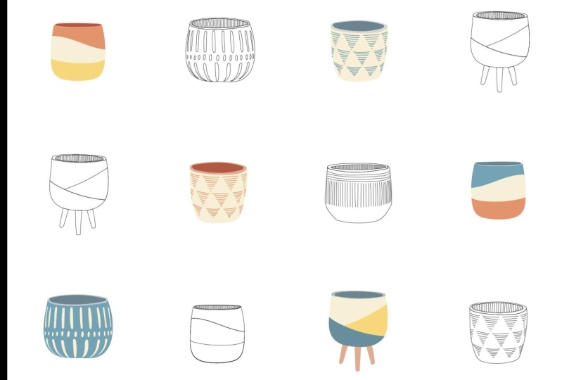 Ceramic Pots Pattern Project
