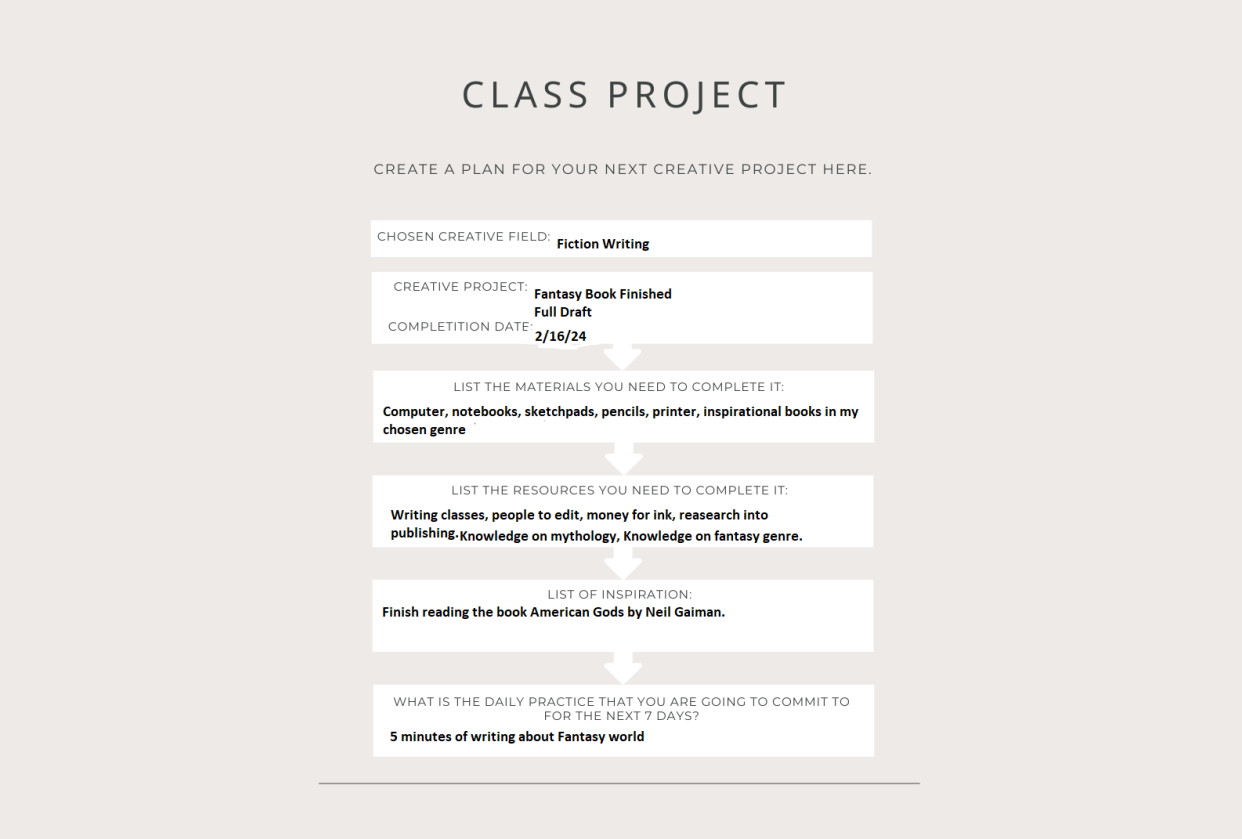 My Project - student project