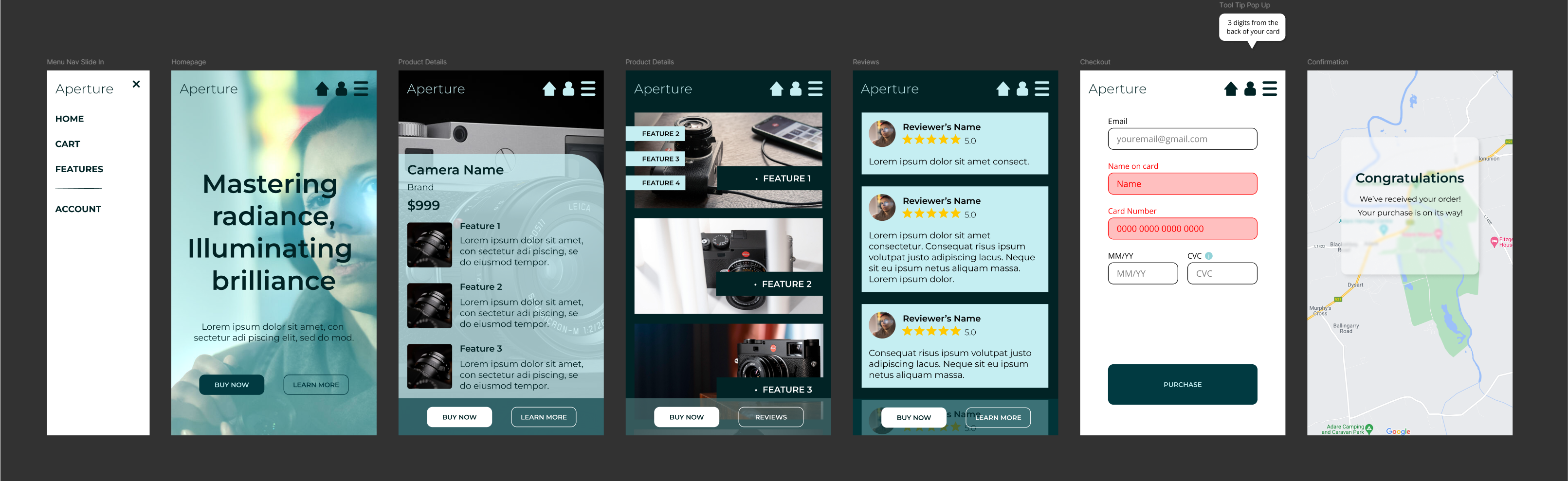 Bryce Burrows FIGMA UI UX Design Essentials - Class Projects