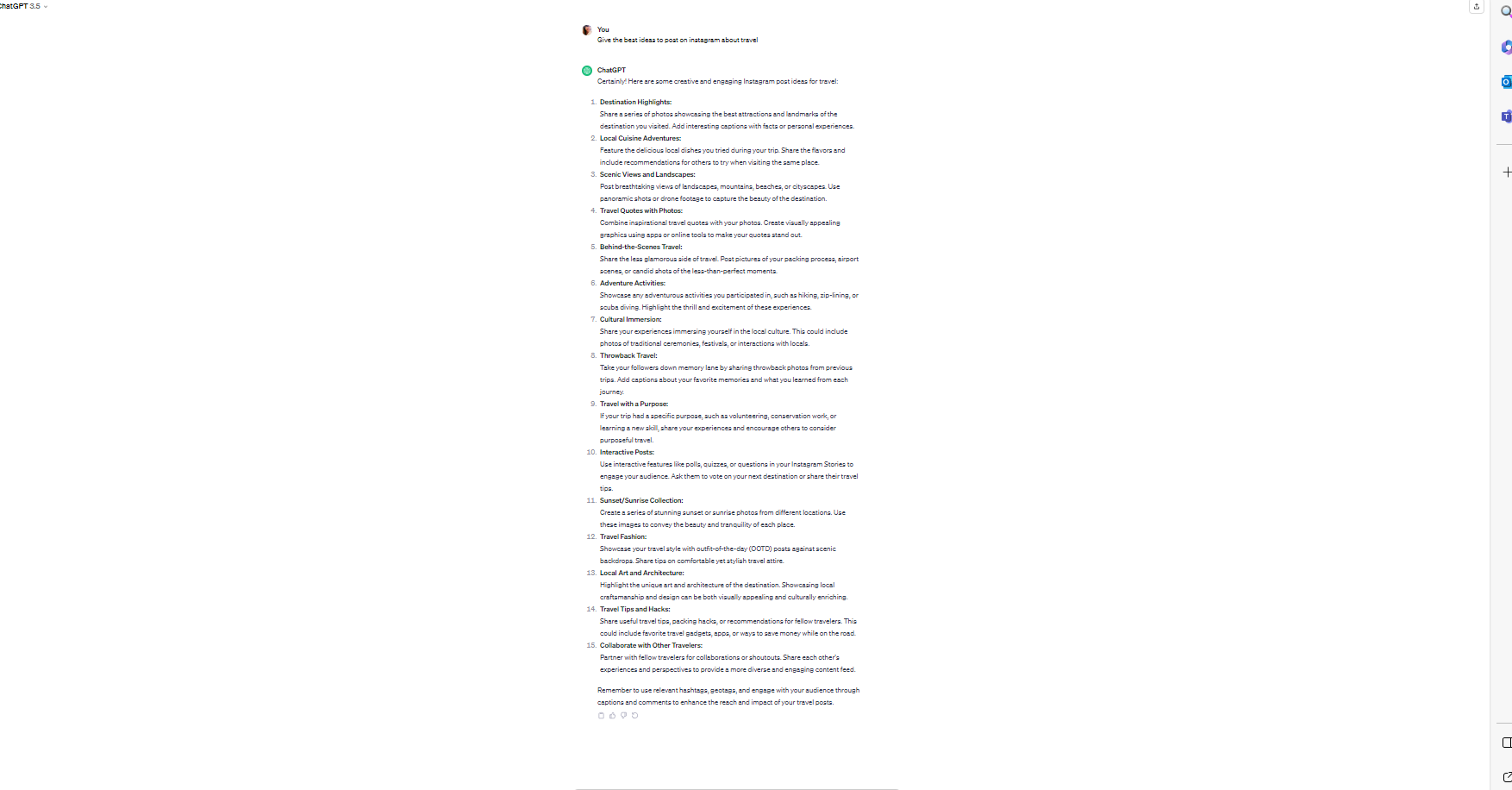 Creative and engaging Instagram post ideas for travel