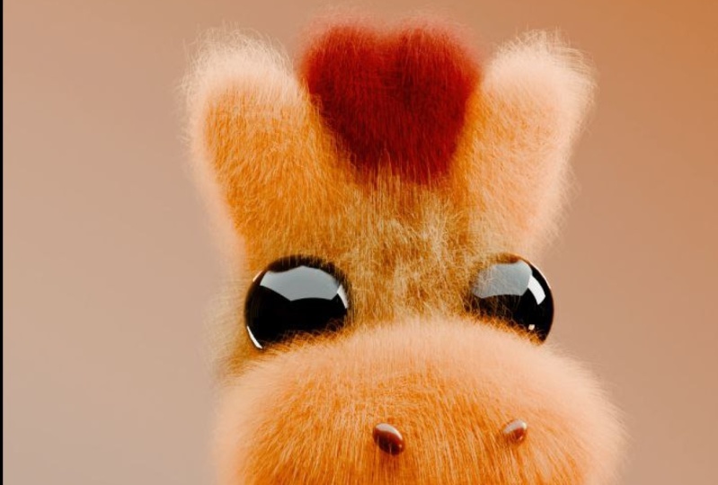 Fluffy Giraffe