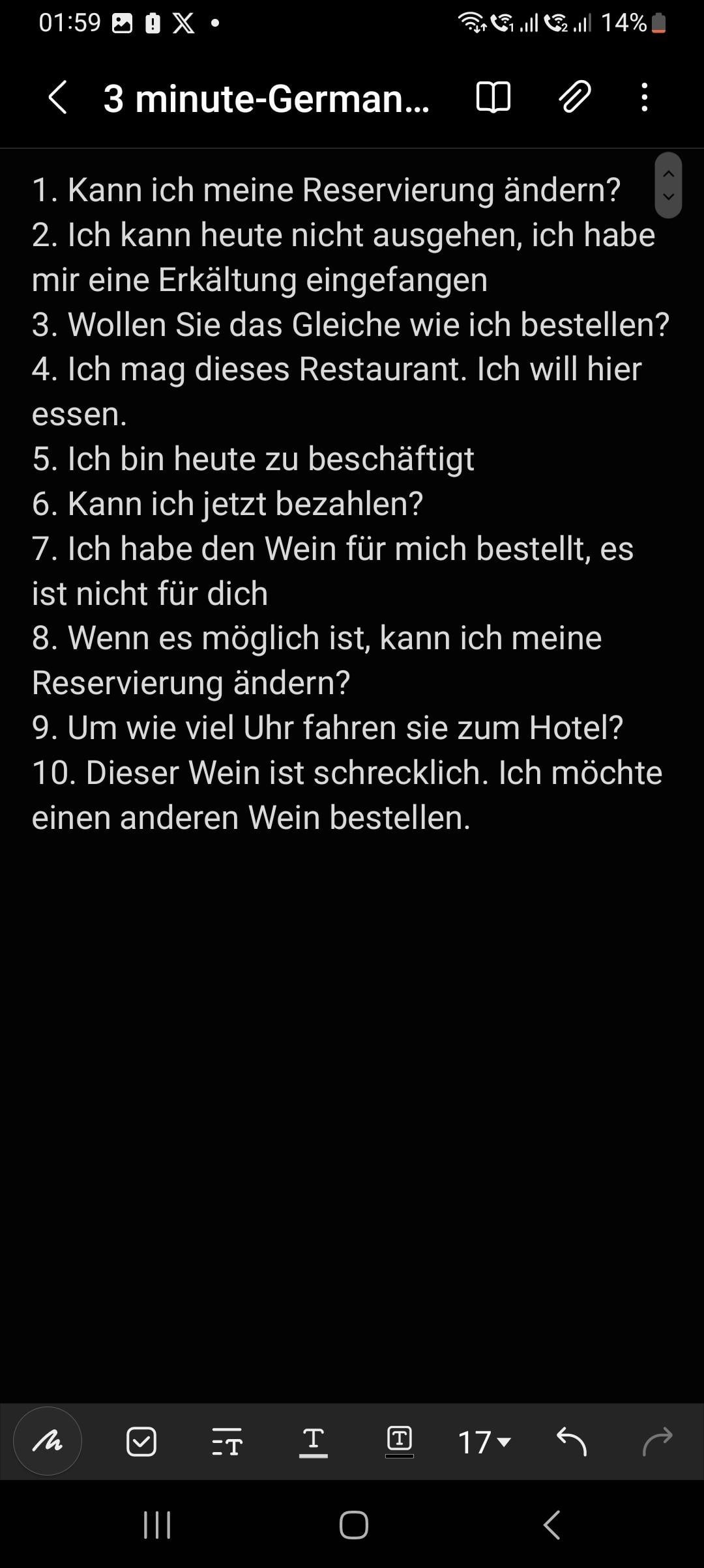 Mein Projekt - 3 minute german course 4 - student project