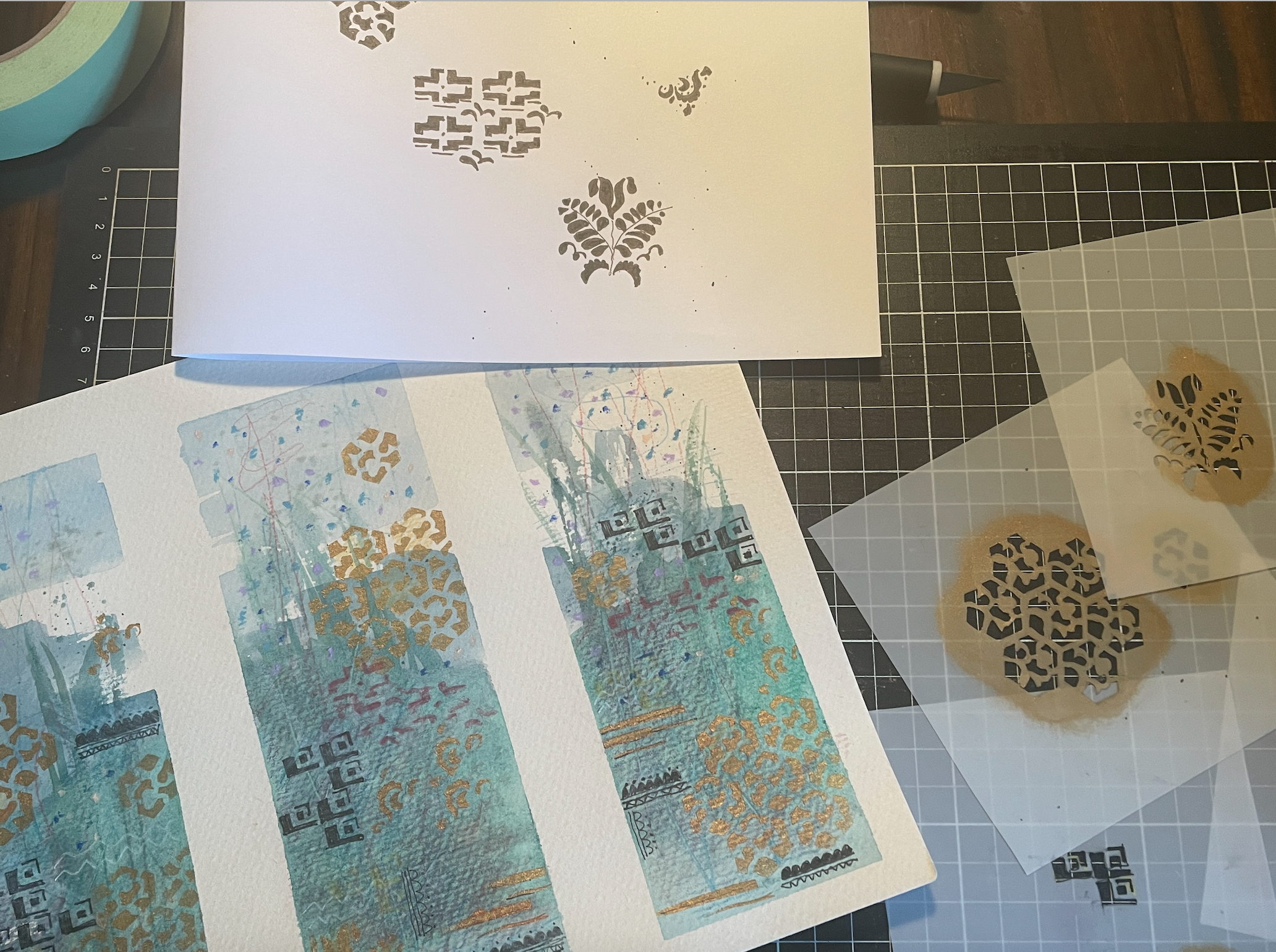 Home made stencils - student project