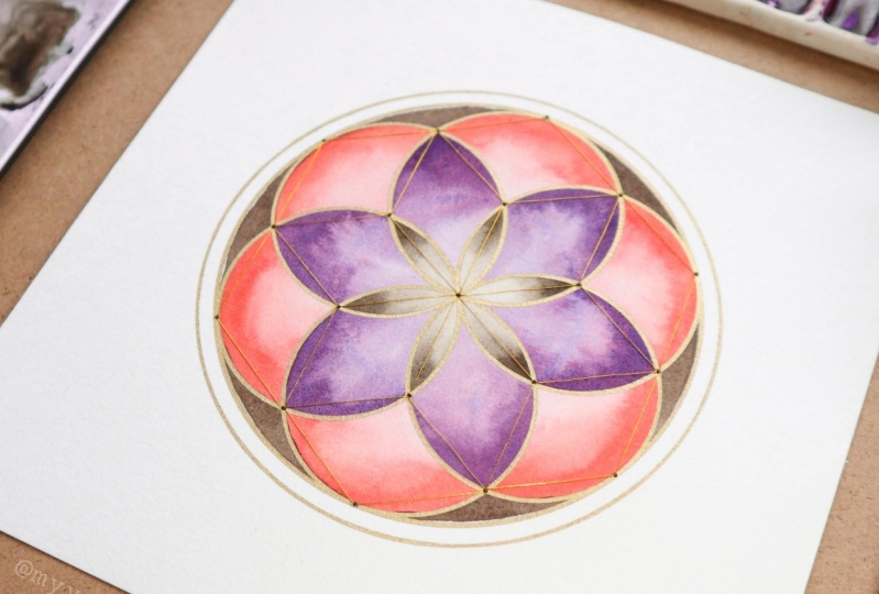 Geometric Paper Embroidery