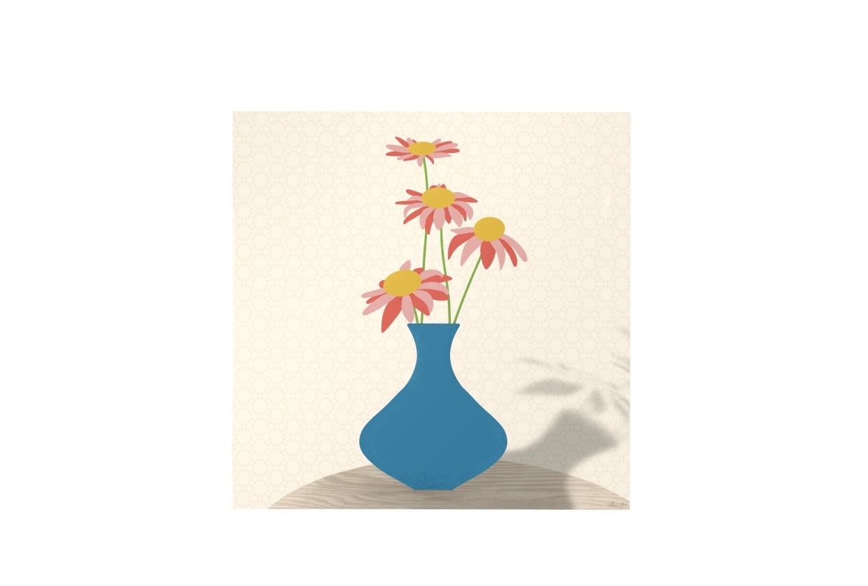 Blue Vase - student project