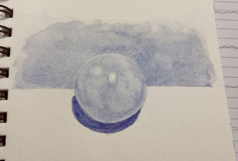 White Value Study on cellulose paper