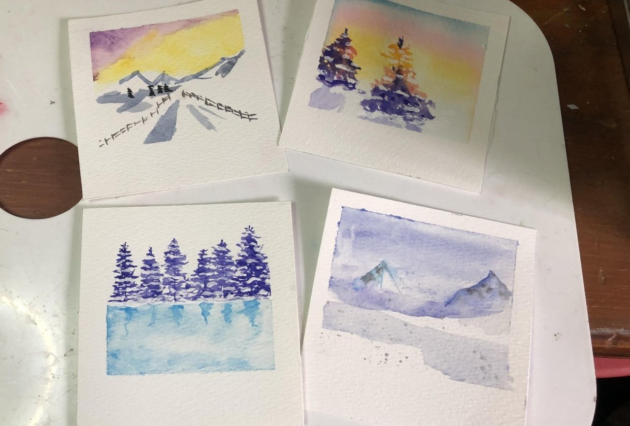 Winter Polaroids - student project
