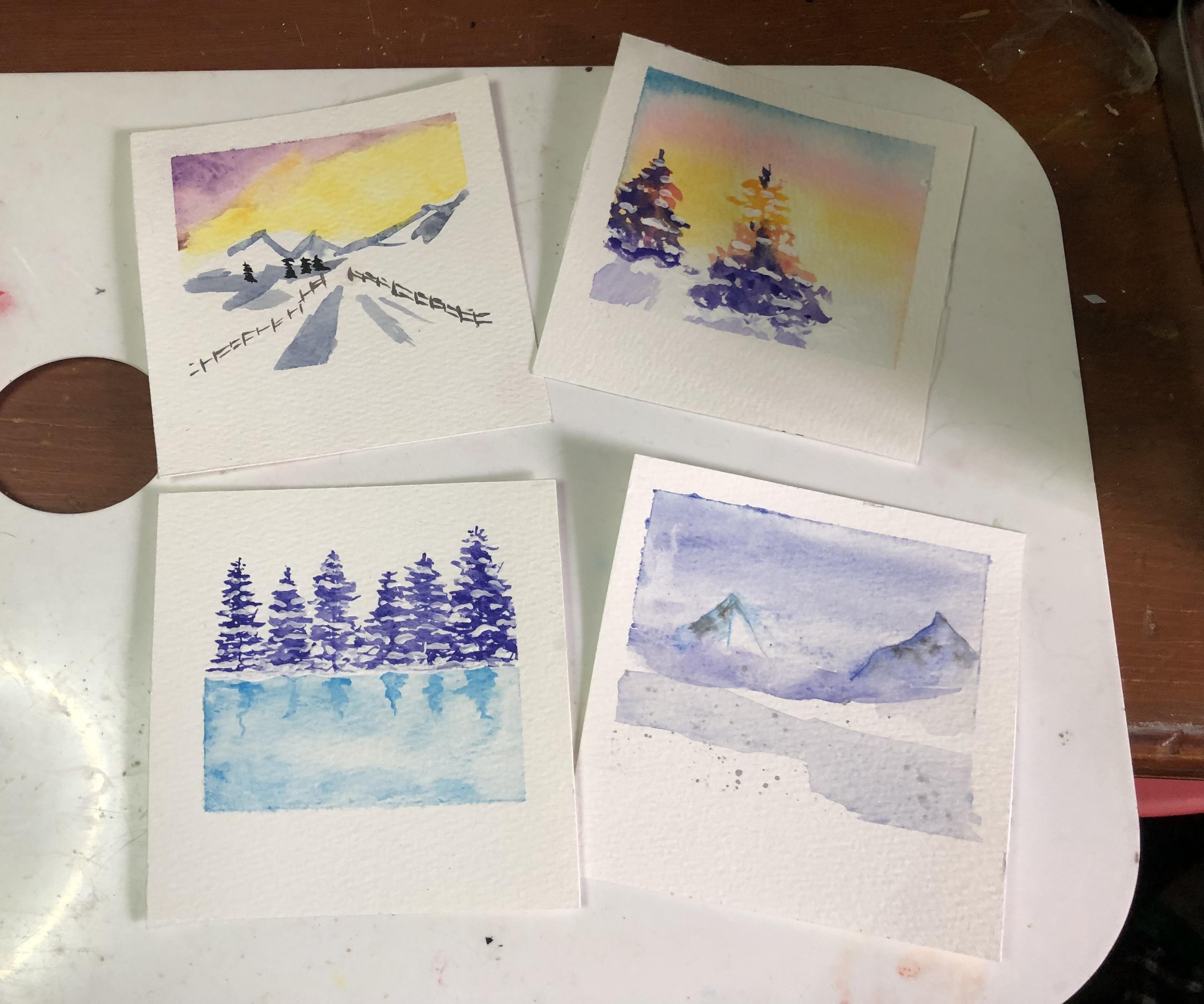 Winter Polaroids - student project