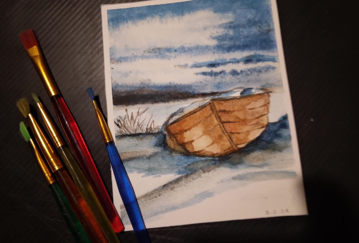 watercolour challenge - student project