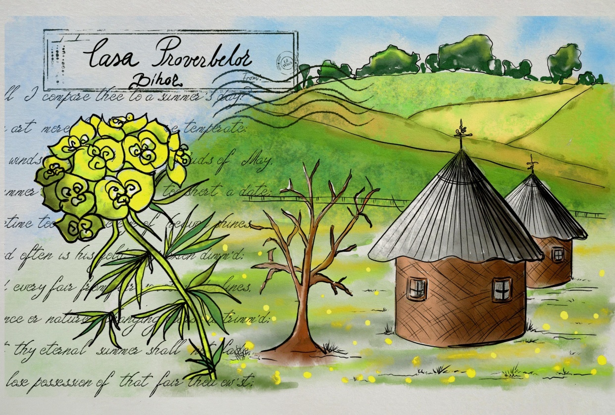 Travel journal watercolour - student project