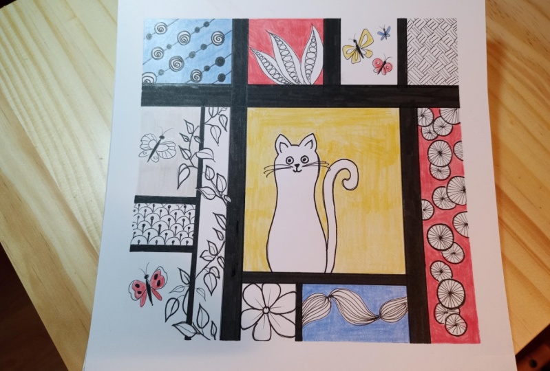 Mondrian inspired tangle