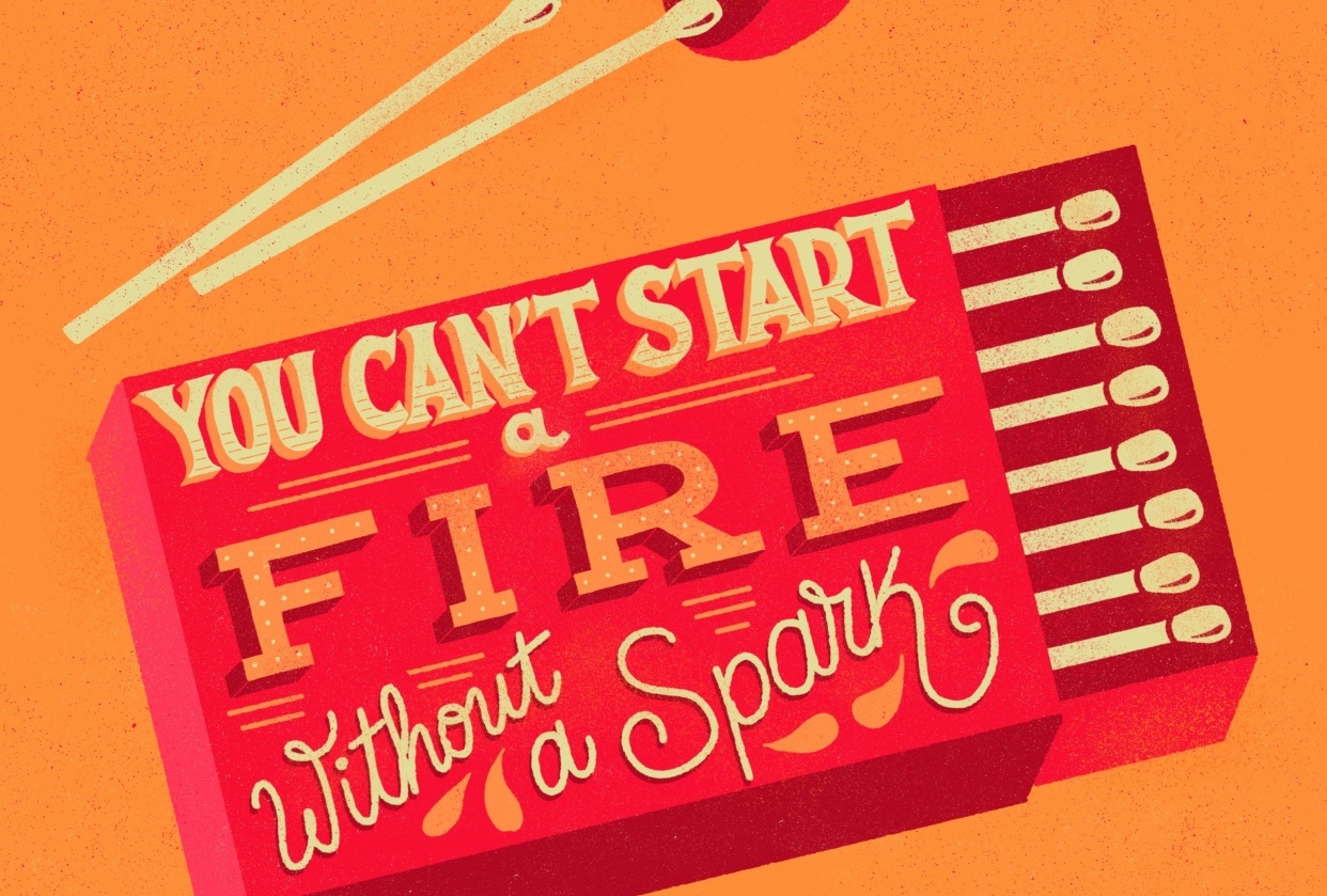 Font menu & lettering and illustration challenge - student project
