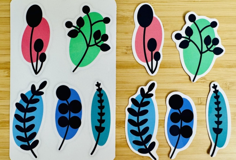 Colour Pop Flower Stickers