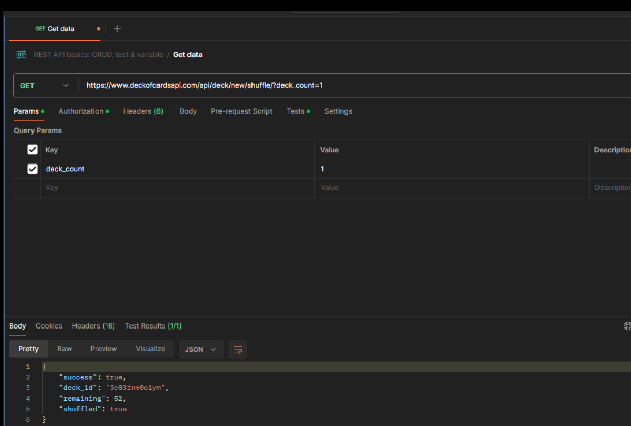 API CALL WITH POSTMAN - student project