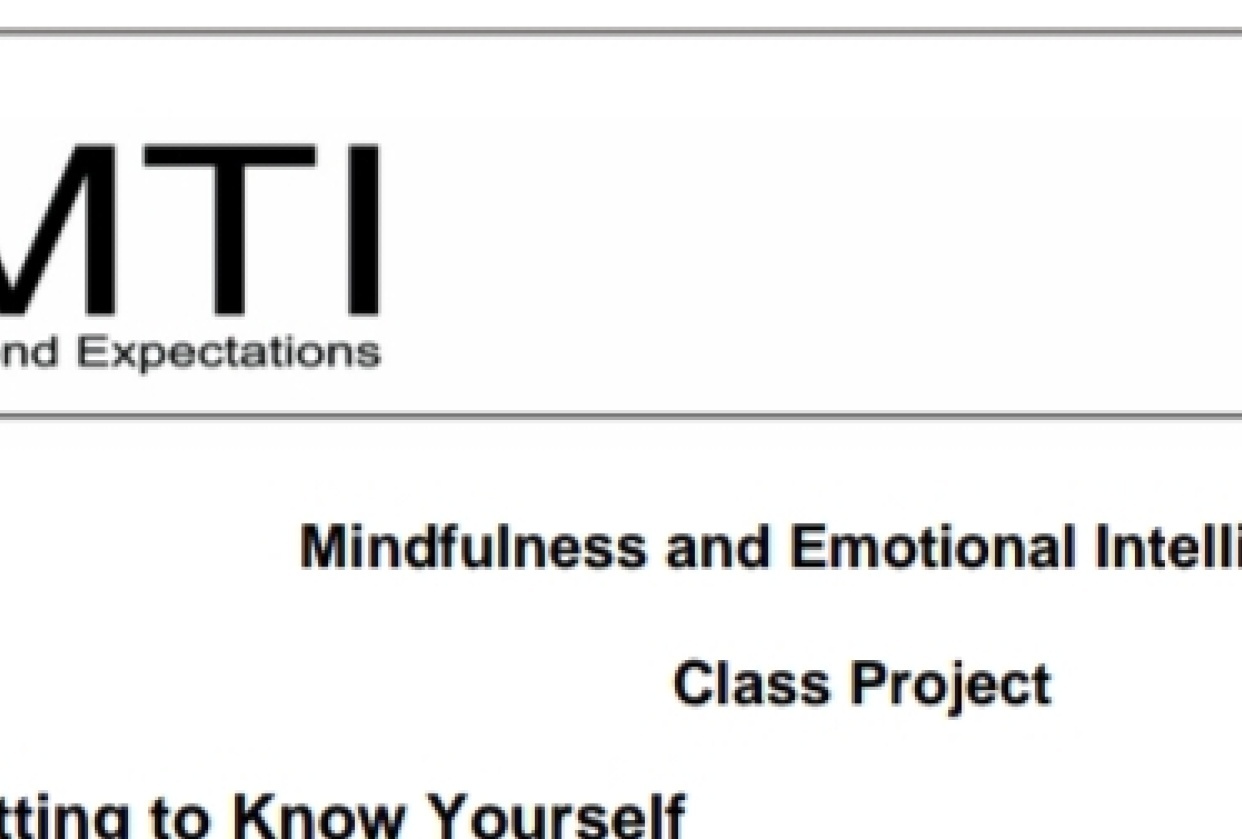 Mindfulness and Emotional intelligence - student project