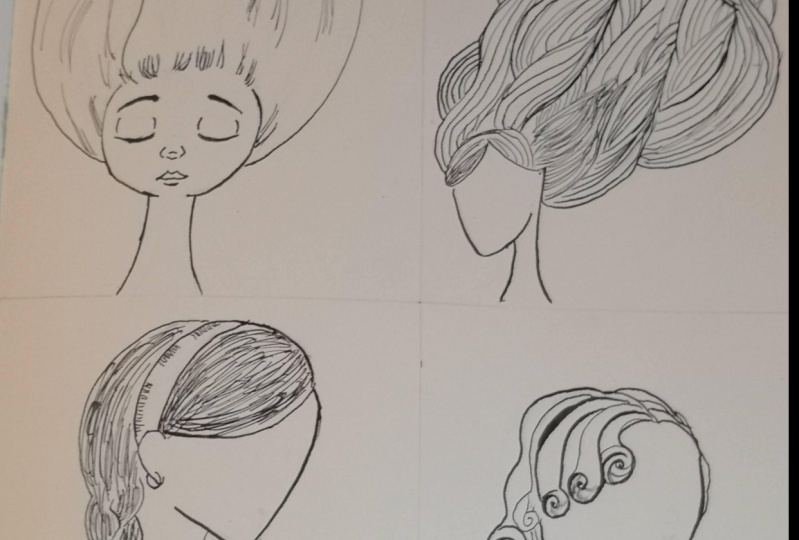 Drawing with a dip pen