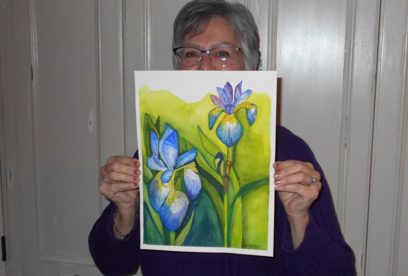 Yellow Iris and Blue Iris that I created :)
