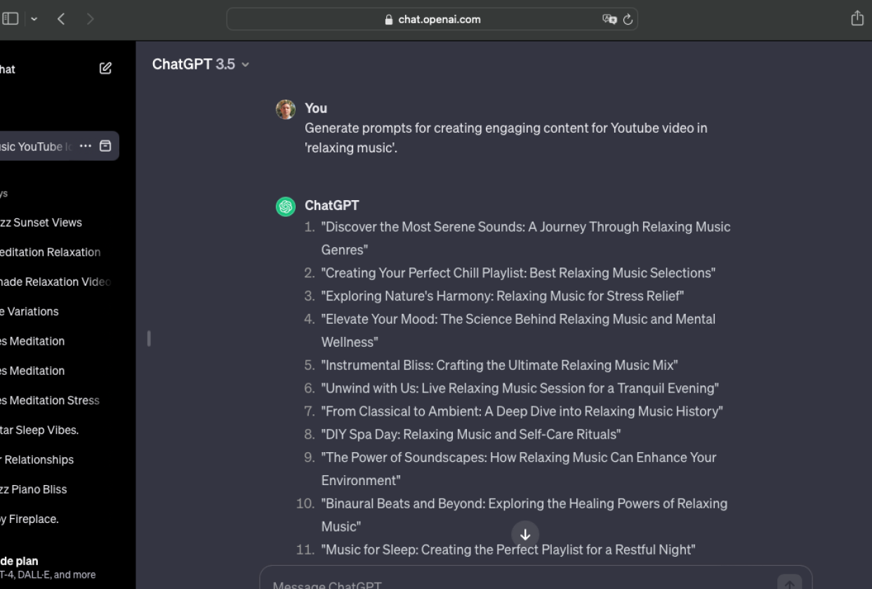ChatGPT for Content Creation and Engagement - student project