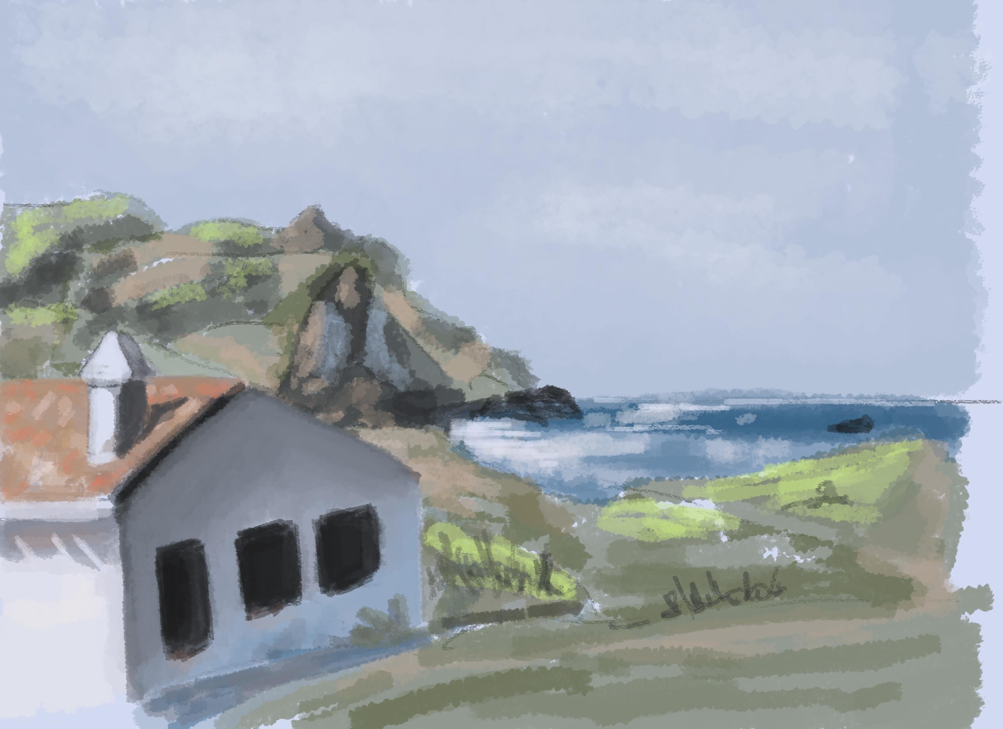 Ghibli Style Landscape - student project
