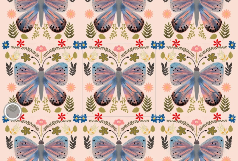 Butterflies in rows